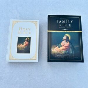 KJV Family Bible New in Box White Bonded Leather